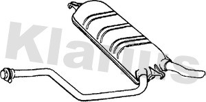 Klarius mz223q rear exhaust - mz223q,