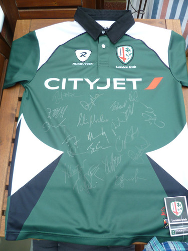 London irish rugby signed - london,