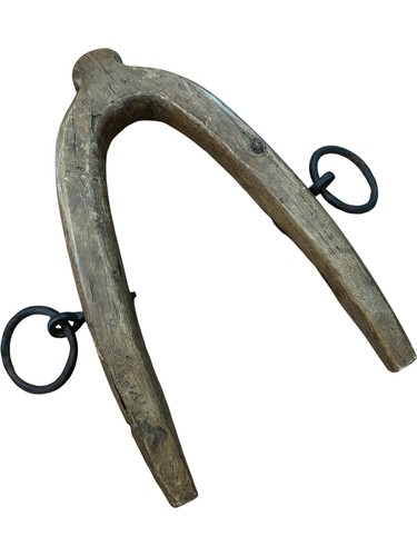 Antique wooden horse harness - wooden,