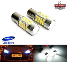 2 White 380 P21/5W BAY15d Bulb
