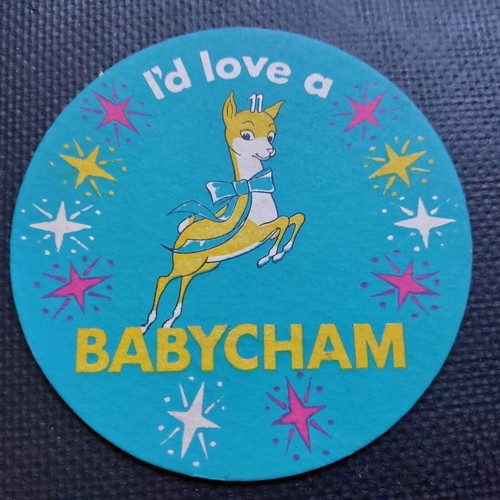 Babycham beer mat 1960s - babycham, mat.