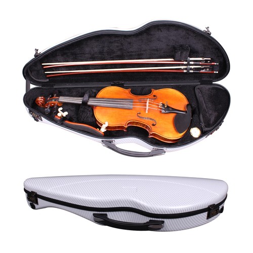 White violin case carbon - violin,
