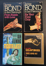 Ian Fleming James Bond 4 x Paperback Book Bundle