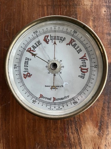 Rare double handed barometer - double,