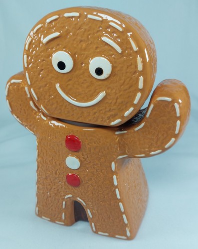 Gingerbread man ceramic cookie - gingerbread,