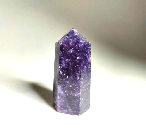 Lepidolite crystal tower point - tower,
