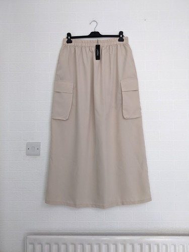 New zanzea beige maxi skirt - new,