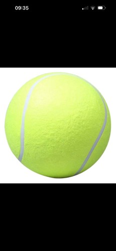 Inch giant dog tennis - 9.5, ball