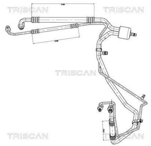 High low pressure line hose - ac,