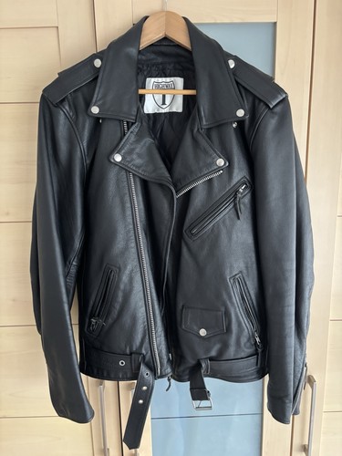 Highway biker leather jacket - leather,