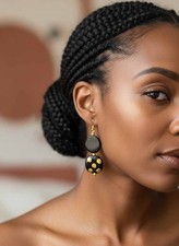 Afrocentric Kazuri Bead Dangle