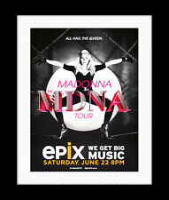 MADONNA MDNA Epix Tour Vintage style  Poster Mounted Framed FREE POST