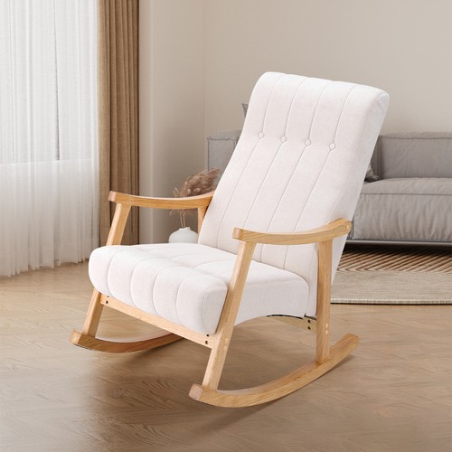 Soft wooden rocking chair - soft,