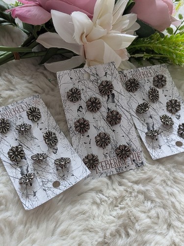 Vintage style pewter - vintage-style, flower