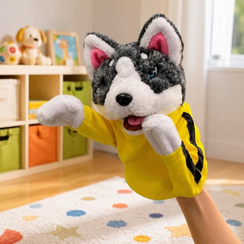 Dog boxing hand puppet toy - dog,