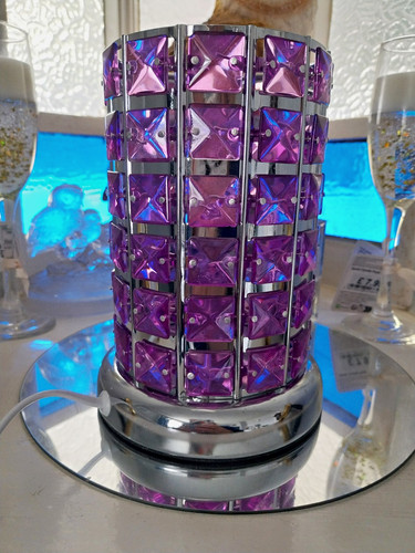 Purple pink crystal - purple/pink., table