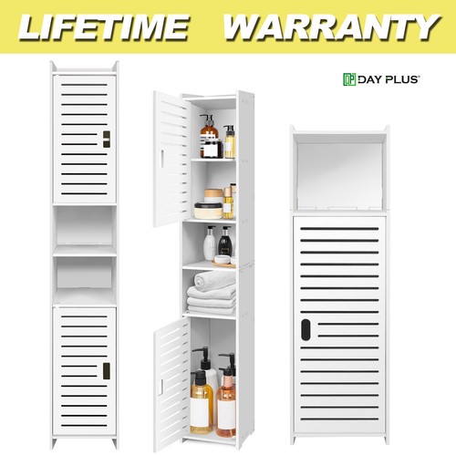 White tall bathroom storage - uk,