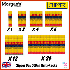 Clipper High Quality Universal Gas Lighter Butane Fluid Refill Multi Pack |300ML