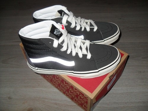 Vans sk8 black silver - sk8-hi, black/silver