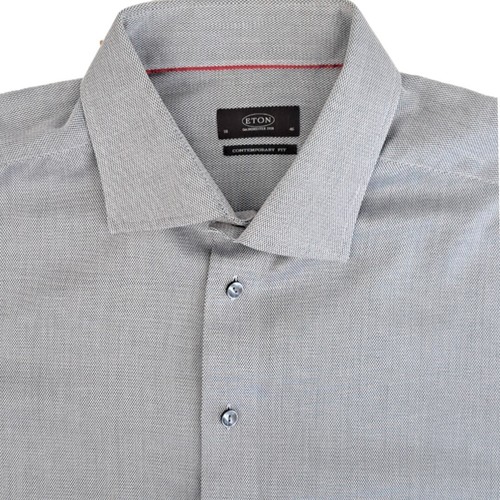 Eton shirt mens xl grey - shirt,