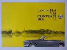 LANCIA FLAVIA CONVERTIBLE 1.8 orig 1963 Sales Leaflet Brochure - English Text