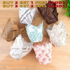50/100Pcs Tulip Wraps Cupcake