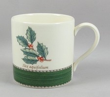 Wedgwood Sarah's Garden Mug Hot Chocolate Christmas Green 1/4 Pint