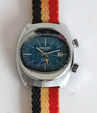 Memostar Watch. Mechanical Alarm Date Wrist Watch 1970"s. Good Working Order 