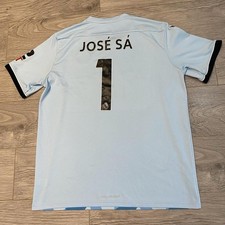 Wolverhampton Wanderers 2022/23 Goalkeeper Shirt with Jose Sa 1 on the back