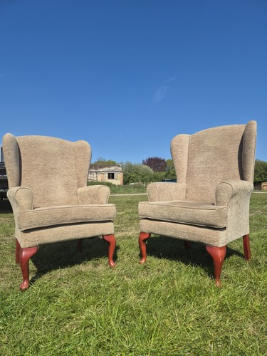 Queen anne style wingback - queen,