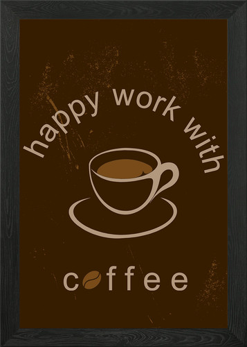 Cup coffe framed wall - cup,