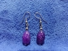 Purple Dragons Vein Agate Drop