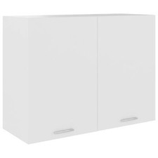 800 White Kitchen Cabinet Unit Wall 2Door Cupboard 80cm Matte itzcominghome