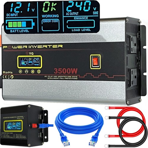 Power inverter 12v 240v - 12v,