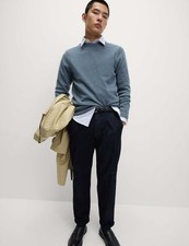 Marks & Spencer Mens Blue Wool