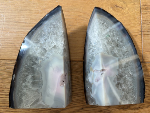 Quartz bookends natural - quartz,