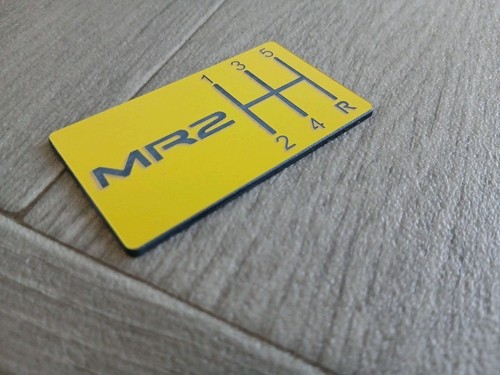 Mr2 decorative gear - mr2, plaque