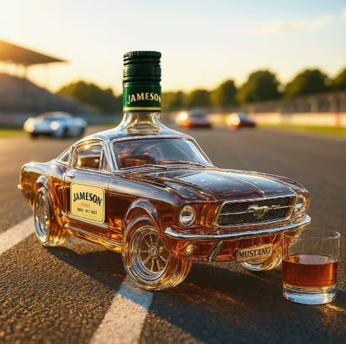 Car shaped liquor - car,