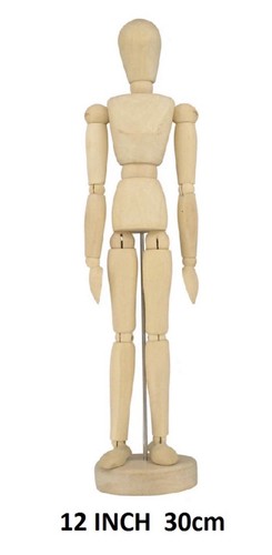 Artist wooden mannequin - wooden, &