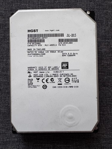 Hgst ultrastar he8 8tb 7200rpm - hgst,