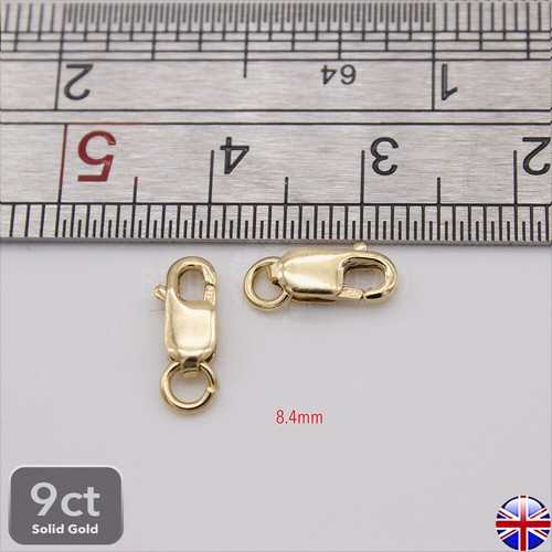 9ct solid gold - solid, lobster