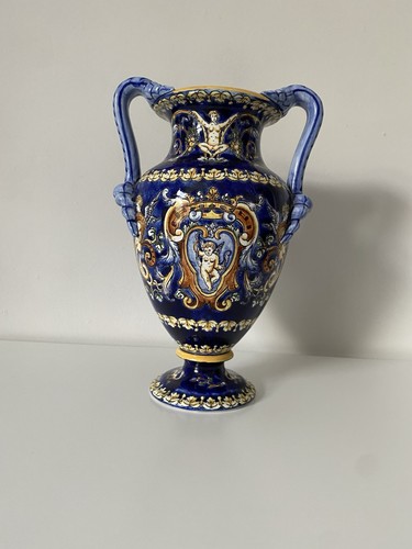 Gien france blue cherub - gien,