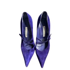 Manolo Blahnik Suede Pointed