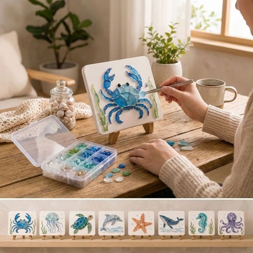 Sea glass art kit - art,
