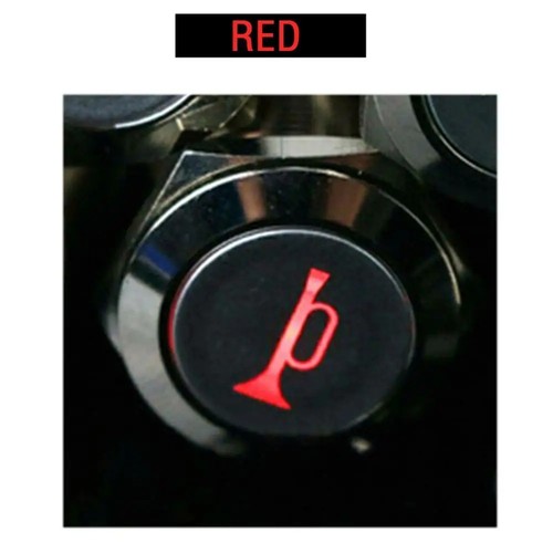 Horn push button 12v red - horn,
