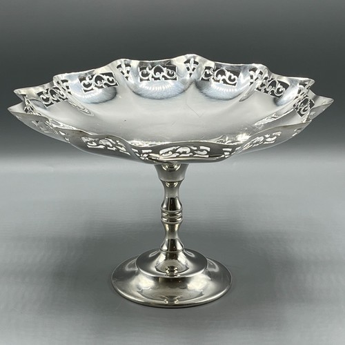 Antique silver plated tazza - antique,