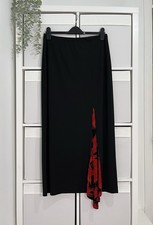 Joseph Ribkoff Maxi Skirt UK 14 Black Jersey Stretch Pull On Elasticated Waist