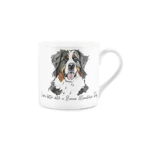 Bernese mountain dog mug - mountain,