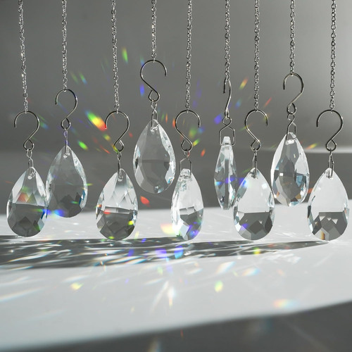 10pcs clear crystal sun - 10pcs,