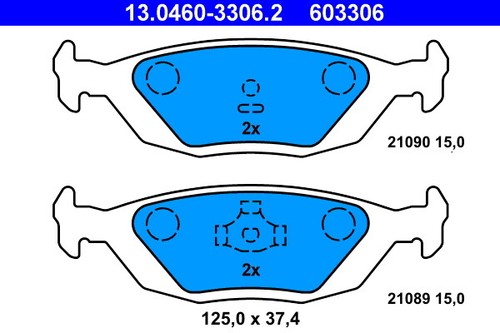 Ate 0460 3306 - 13.0460-3306.2, pad